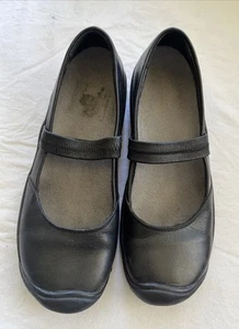 Keen Damen Schwarz Leder Mary Jane Freizeit Komfort Schuhe Größe 40 (EU) 9,5 (US) - Bild 1 von 10