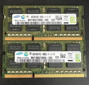 8GB Laptop memory - 2x Samsung M471B5273DH0-CK0 4GB SODIMM RAM - Picture 1 of 1