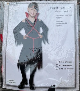 Girls Vampire Costume, Size L (10-12), BRAND NEW, PMG Halloween - Picture 1 of 3