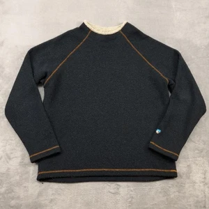 Kuhl Alfpaca Crew Sweater Mens Medium Charcoal Raglan Fleece Pullover Hiking - Picture 1 of 14