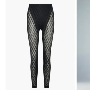 Savage X Fenty Peak Performance High Waist Sheer Mesh Black Leggings 1X - Picture 1 of 14