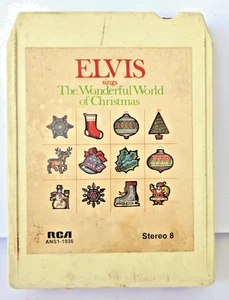 ELVIS PRESLEY The WONDERFUL WORLD of CHRISTMAS Stereo 8-Track Tape GETESTET - Bild 1 von 4