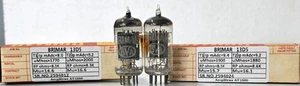 13D5 ECC82 12AU7 BRIMAR Made in England Amplitrex getestet Menge 1 Match Paar - Bild 1 von 12