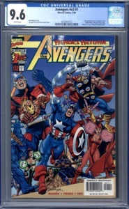Vengadores #1 CGC 9,6 Marvel Comics 1998 George Pérez cubierta primera impresión - Imagen 1 de 1
