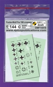 1/144 Decals: WW2 FW-190 Crosses #DMF14418 : MARK1 - Picture 1 of 2