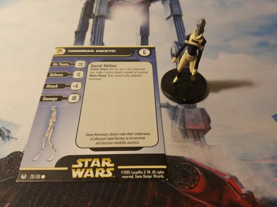Star Wars Miniatures Universe 20 Kaminoan Ascetic - Image 1 of 1