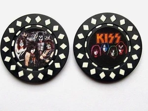 KISS POKER CHIP CHOICE OF BACK Gene Simmons Paul Stanley Ace Frehley Peter Criss - Picture 1 of 6