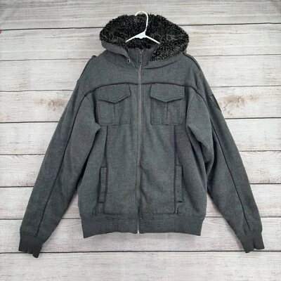 Fox Racing Premium Sherpa Lined Full Zip Jacket Women's Size L Gray - Image 1 of 4