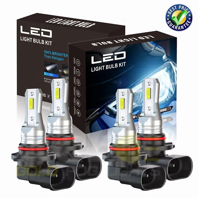 For Chevrolet Monte Carlo 1995-2005 4pcs LED Headlight High & Low Beam Bulbs Kit - Image 1 of 4