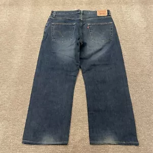 Jeans Levis 569 Para Hombres 36 Azul Suelto Recto Denim Y2K Desteñido Medio Lavado Patinador - Imagen 1 de 15