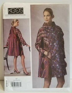 Vogue V1441 Designer Koos Van Den Akker locker sitzender Mantel Applikation Schnittmuster - Bild 1 von 8