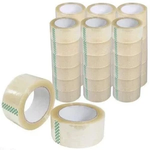 Packing Tape 36 Rolls 110 Yards 2 Mil (330 Ft) Clear Carton Sealing Tapes - Picture 1 of 5