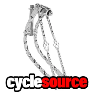 Lowrider Classic 20" Bent All Square Cage Twisted Spring Fork 1" Chrome Bike - Picture 1 of 2
