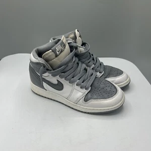 Nike Air Jordan 1 Retro Alto OG Juvenil 4.5 Mujeres 6 Stealth Blanco/Gris 575441 037 - Imagen 1 de 10