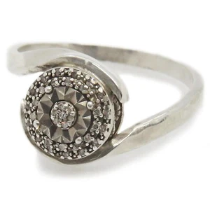 Anillo de diamantes de plata esterlina talla 7,75 de SoniaMcD - Imagen 1 de 15