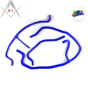 Manguera auxiliar de silicona azul para Chevrolet C6 Corvette/Z06 2009-2014 3 piezas - Imagen 1 de 3