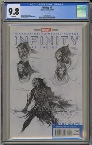 Infinity 2 CGC 9.8 Sketch Variant Cheung Avengers Thanos Black Order X-men Namor - Picture 1 of 6