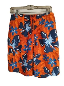 No Boundaries Men's Sz M 32/34 Board Swim Trunks Shorts Cargo pocket Red/Blue - Picture 1 of 8