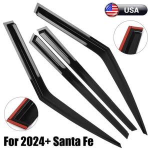4x Window Visor Vent Sun Shield Rain Guard Door Visor For 2024+ Hyundai Santa Fe - Foto 1 di 12