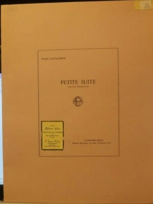 Clarinet Duet Petite Suite by Ivan Patachich New Out of Print - Image 1 of 4