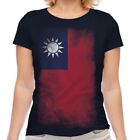 Taiwan Sbiadito Bandiera T-Shirt Zhonghua Minguo Taiwanese Taiwan Camicia