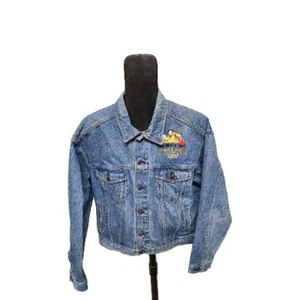 Vintage Authentic Denim Hard Rock Cafe Memphis Tennessee Erwachsene Größe Large Jacke - Bild 1 von 12