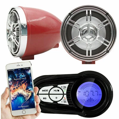 CWZ Motocicleta Altavoz Bluetooth Amplificador Estéreo Sistema de Sonido Audio Altavoz MP3 Foto 1 de 4