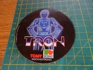 Vintage Kleber Movie Tron Electronic Toys Sebino Tomy STICKER Sticker - Picture 1 of 1