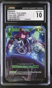 CGC 10 GEM MINT Basilisk 222/214 ALTERNATE ART MZ1 Metazoo 2025 Card 083 - Picture 1 of 2