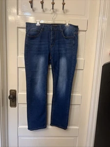 Ring Of Fire 36x30 Bootcut Jeans Slim Unique Cool Wash Soft Denim - Picture 1 of 6