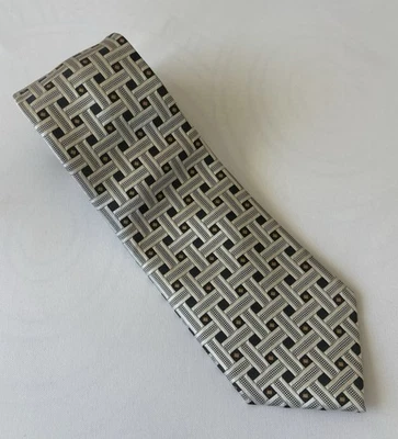 Bergamo New York Men's Neck Tie Champaign/Green/Gold - Image 1 of 4