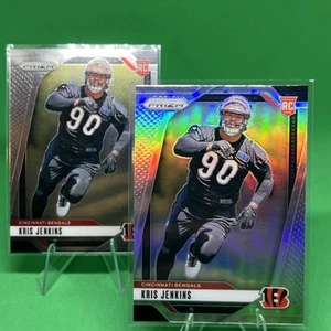 2024 Panini Prizm Football Kris Jenkins Silver Prizm & Base RC Rookie Bengals - Picture 1 of 5