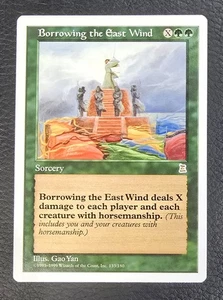 Borrowing the East Wind - NM - Portal Three Kingdoms MTG Magic the Gathering P3K - Picture 1 of 2