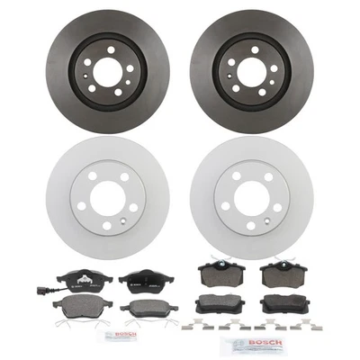 Bosch QuietCast полуметаллическая тормозная колодка и комплект ротора для 00-01 Volkswagen - Изображение 1 из 4