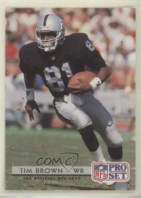1992 Pro Set Tim Brown #210 HOF - Image 1 of 2