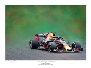 Max Verstappenn Redbull 2018 Fórmula Uno F1 impresión de coche pintura imagen edición limitada - Imagen 1 de 3