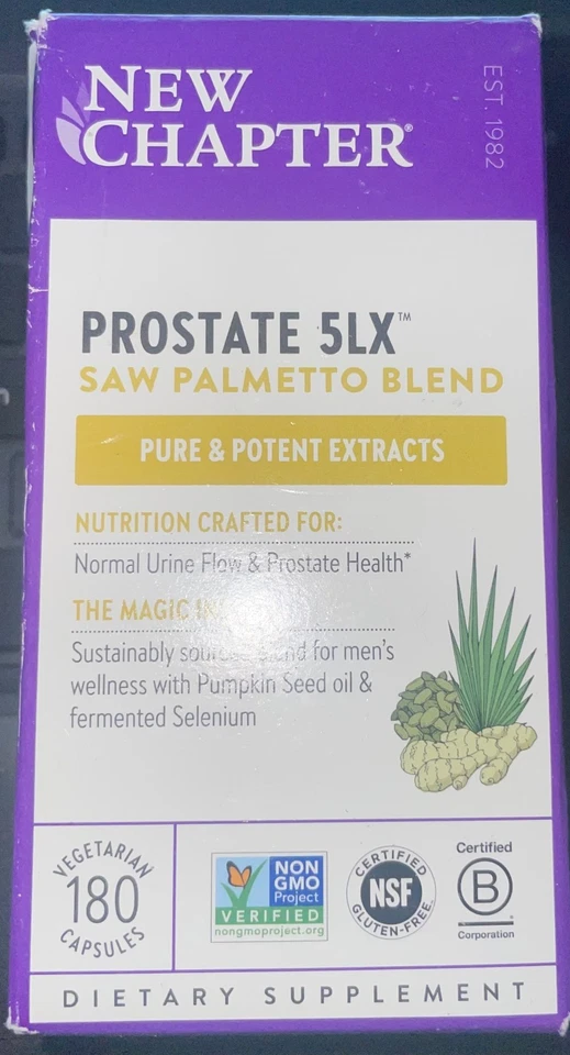 New Chapter Prostate 5LX 180ct – NEW AUTHENTIC Exp 1/28 Stored Cool - Image 1 of 1