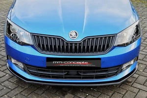 Labio de alerón CUP para Skoda Fabia 3 III NJ alerón delantero espada alerón labio IN - Imagen 1 de 3