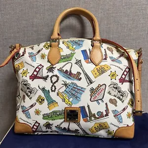 Dooney & Bourke Hollywood Las Vegas Leather Satchel Handbag Limited - Picture 1 of 13