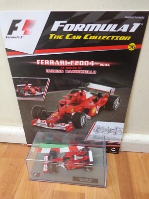 1/43 F1 FORMULA 1 CAR COLLECTION - 2004 FERRARI F2004 RUBENS BARRICHELLO CAR #36 - Image 1 of 2