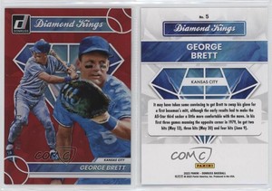2023 Panini Donruss Diamond Kings Holo Red /2023 George Brett #5 HOF