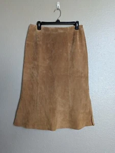 Anonymous John Carlisle hellbrauner Wildlederrock Größe 6 - Bild 1 von 5