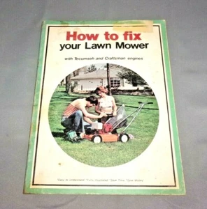 Tecumseh And Craftsmen HOW TO FIX YOUR LAWN MOWER, 1974 - Picture 1 of 7