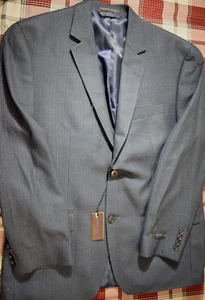 ANdrew Fezza Men's Sport Coat Blazer Blue Black 40S 🔥🔥 - Picture 1 of 4