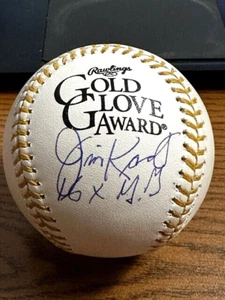 JIM KAAT SIGNED AUTOGRAPHED GOLD GLOVE BASEBALL!  Senators, Twins!  HOF!  PSA - Picture 1 of 2