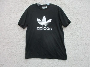Chemise Adidas petit adulte noir décontracté logo évasé t-shirt graphique stretch homme S - Photo 1/9