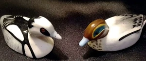BESWICK STAFFORDSHIRE PAIR OF MINI DUCK MODELS BY PETER SCOTT WILDFOWL SERIES - Picture 1 of 12