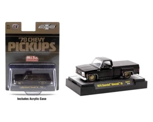 1978 Chevrolet Silverado 30 Truck 1:64 Black Model M2 Machines 31500-MJS75-6B - Picture 1 of 4