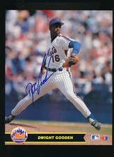 1990 CMC Dwight Gooden MLB Action Photos Super Stars 8x10 signed autograph BH10