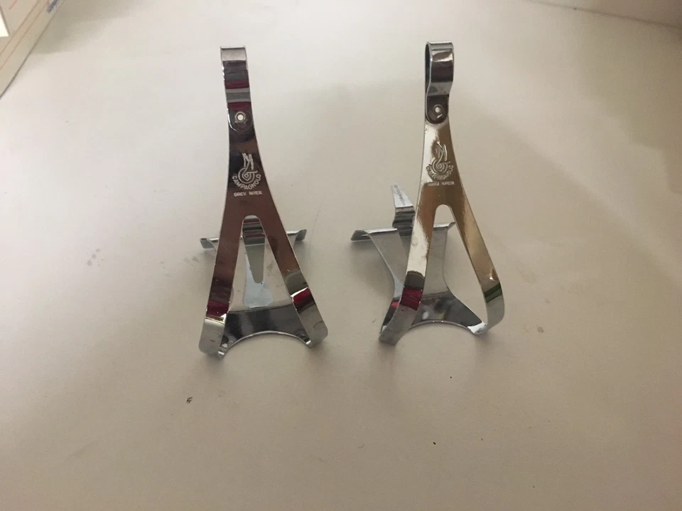 FERMAPIEDI RECORD CAMPAGNOLO MEDI VINTAGE SENZA SCATOLO ORIGINALE - Immagine 1 di 1